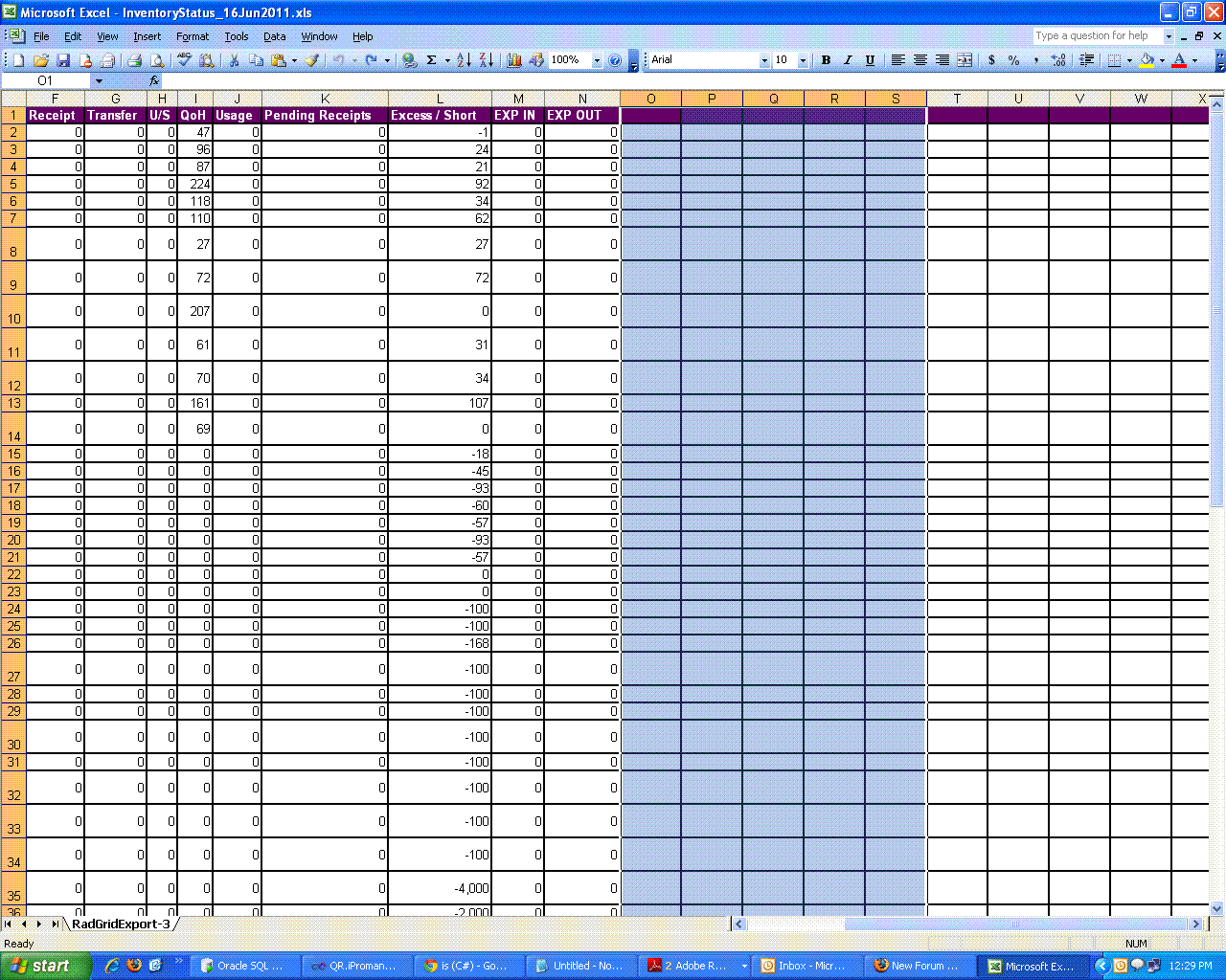 Format Excel