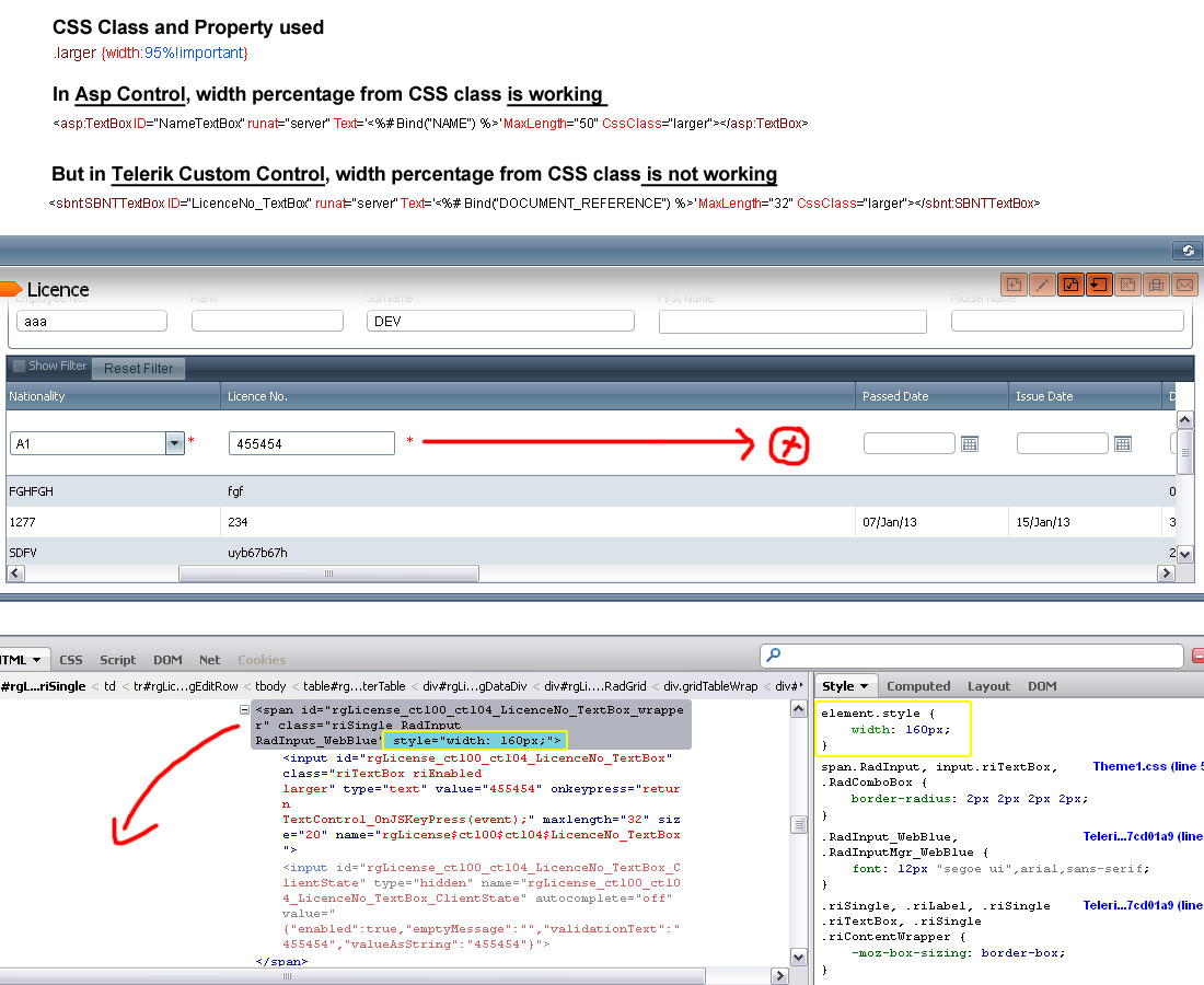 Css Width Span Not Working