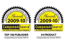 Telerik Wins ComponentSource Bestselling Product and Publisher Awards