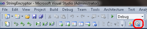 Developer Edition User Settings Button