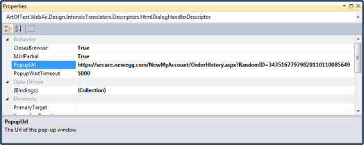 Pop-up URL