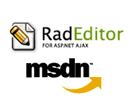 RadEditor for ASP.NET AJAX Implemented in MSDN and TechNet Libraries