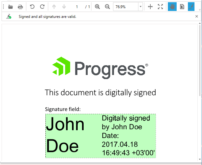 6. WPF Pdf digital signature Telerik UI for WPF - RadPdfViewer - digital signature
