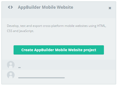appbuilder mobile web project