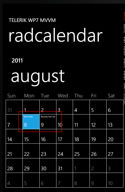 Calendar with Appointments