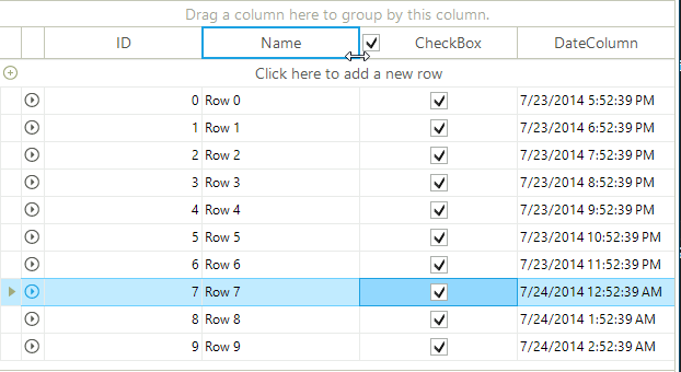 CheckAll in RadGridView for WinForms by Telerik