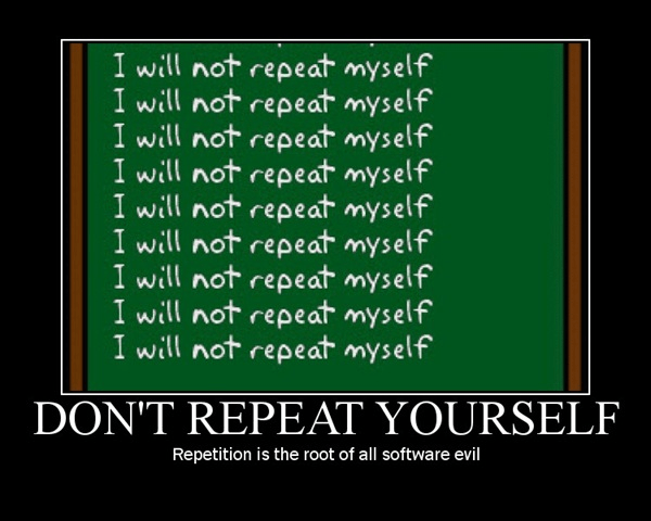 Don't Repeat Yourself image