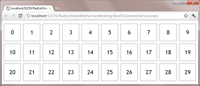 RadListView bound to a custom JSON feed as shown in the browser