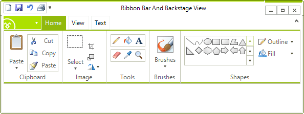 Metro style for Rad RibbonBar for Windows Forms