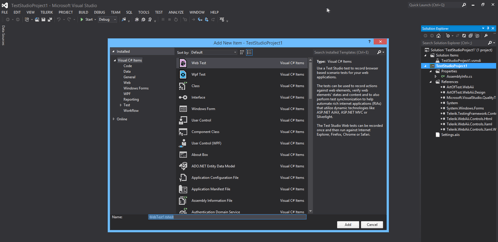 video: Test Studio's Visual Studio Plug-in - Creating Your First Test