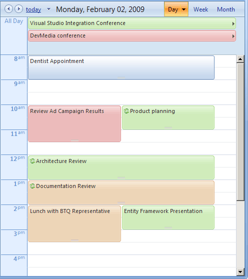 MultiDayView - proposal