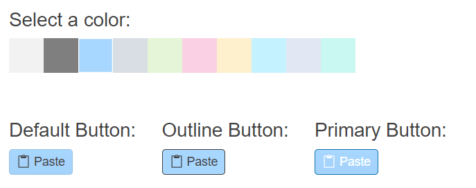 Sample Telerik UI for ASP.NET Core ColorPalette