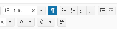 Telerik UI for ASP.NET Core Editor Formatting Marks Tool