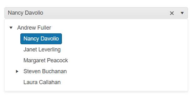 Sample Telerik UI for ASP.NET MVC DropDownTree