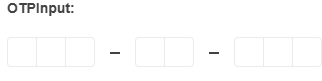 Sample Telerik UI for ASP.NET MVC OTPInput