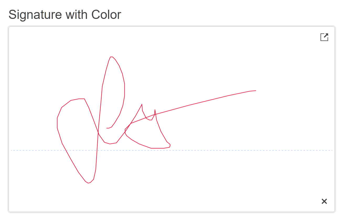Sample Telerik UI for ASP.NET MVC Signature