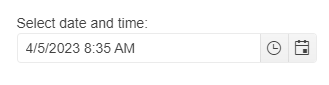 Sample Telerik UI for ASP.NET MVC DateTimePicker