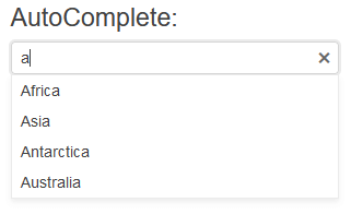 Sample Telerik UI for ASP.NET MVC AutoComplete