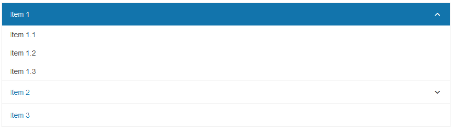 Sample Telerik UI for ASP.NET MVC PanelBar
