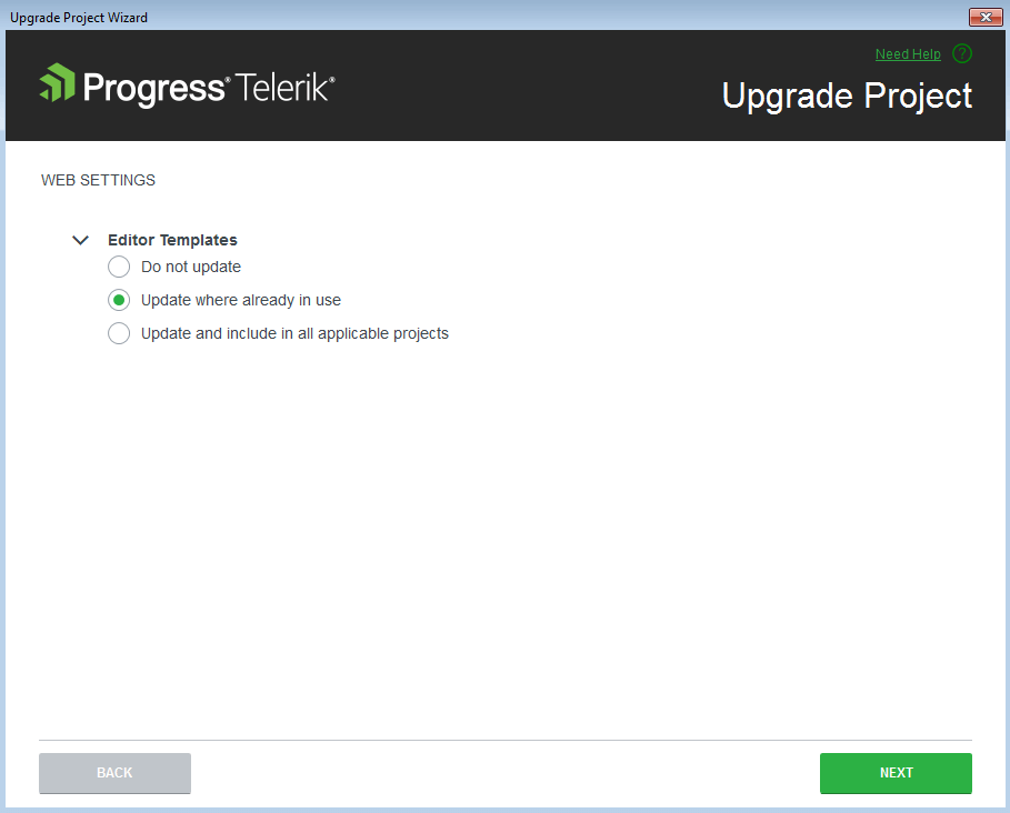 UI for ASP.NET MVC Updating project resources