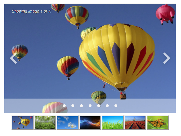 Blazor Carousel Thumbnail Navigation