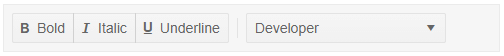 templated item for the ToolBar
