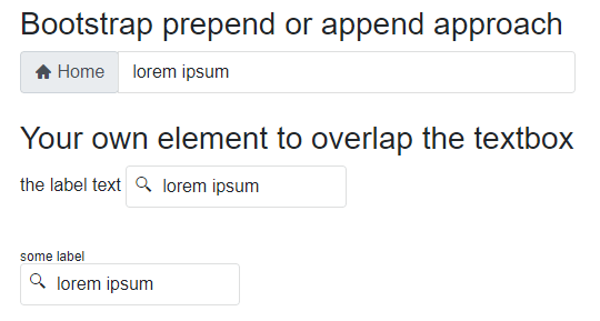 add icon to the textbox - result