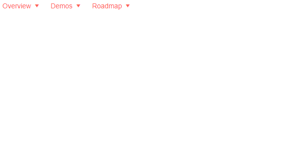 mega menu structured dropdown result