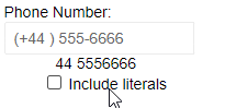 Include Literals behavior