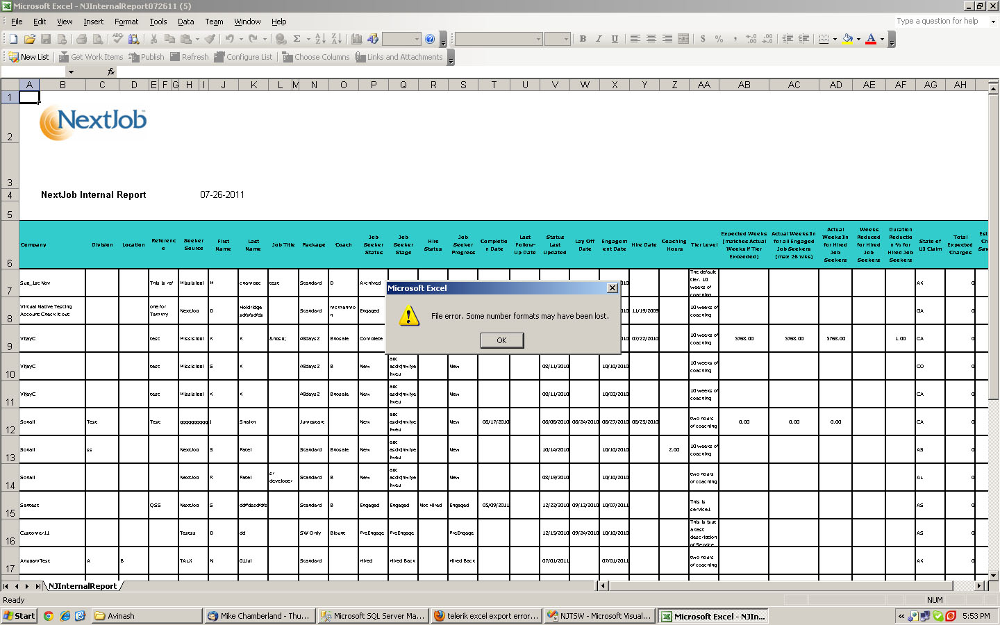 xbench report excel error xbench report excel error