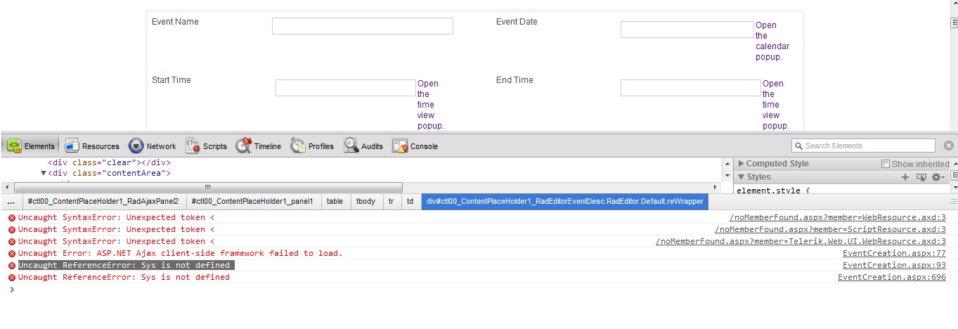Microsoft J Script Runtime Error Sys Is Undefined