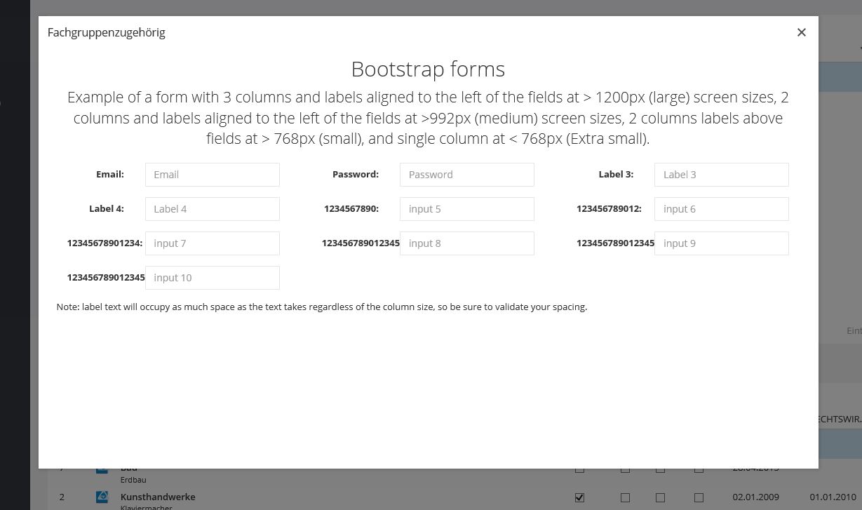 bootstrap form layout is not working window ui for asp net mvc forum bootstrap form layout