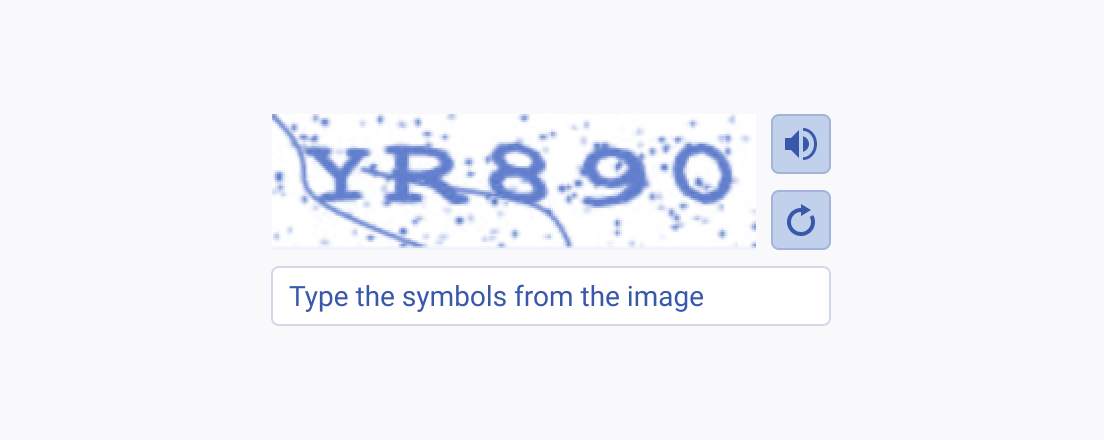 Add clear placeholder text when working with the Telerik and Kendo UI Captcha. А Telerik and Kendo UI Captcha with clear placeholder text