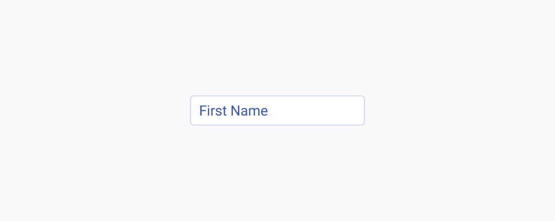 A representation of a Telerik and Kendo UI Floating Label including concise text A Telerik and Kendo UI Floating Label with concise text