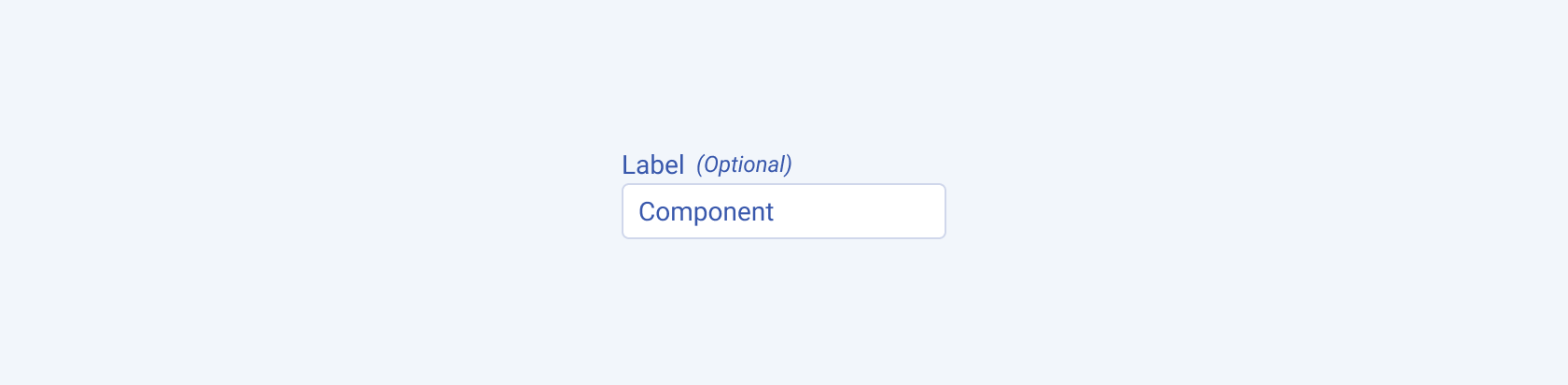 A representation of a Telerik and Kendo UI Label component that is set as optional A Telerik and Kendo UI Label component set as optional