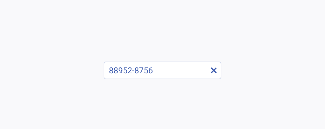 Do not render a Telerik and Kendo UI MaskedTextBox without a label to avoid misunderstanding and frustration on behalf of the user. A Telerik and Kendo UI MaskedTextBox with no label making it impossible to understand what type of information is required.