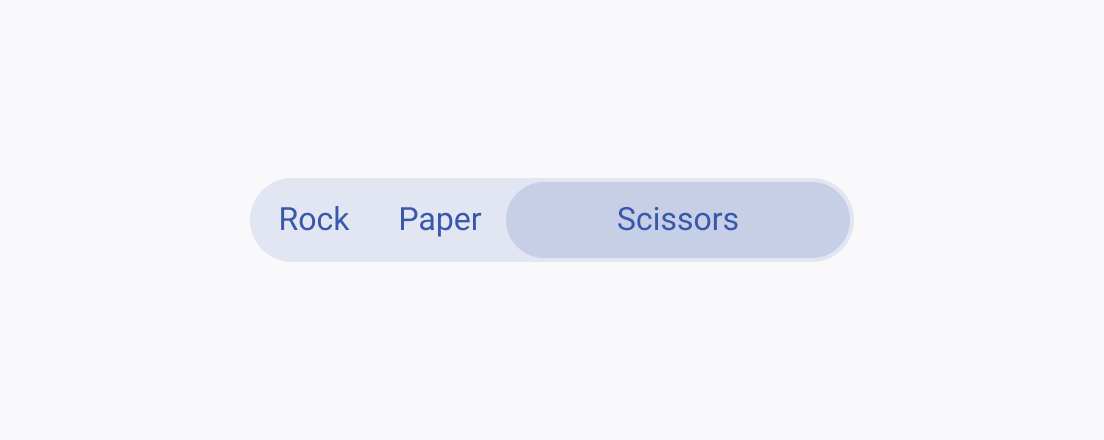 Avoid using segments of varying widths in the Telerik and Kendo UI SegmentedControl, as this can disrupt a balanced and visually aligned layout. A Telerik and Kendo UI SegmentedControl with segments of consistent width to ensure a balanced and visually aligned layout.