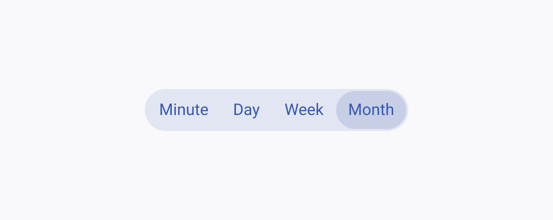 Use only five or fewer choices in the Telerik and Kendo UI SegmentedControl to maintain clarity and usability. A Telerik and Kendo UI SegmentedControl with a maximum of five choices to maintain clarity and usability.