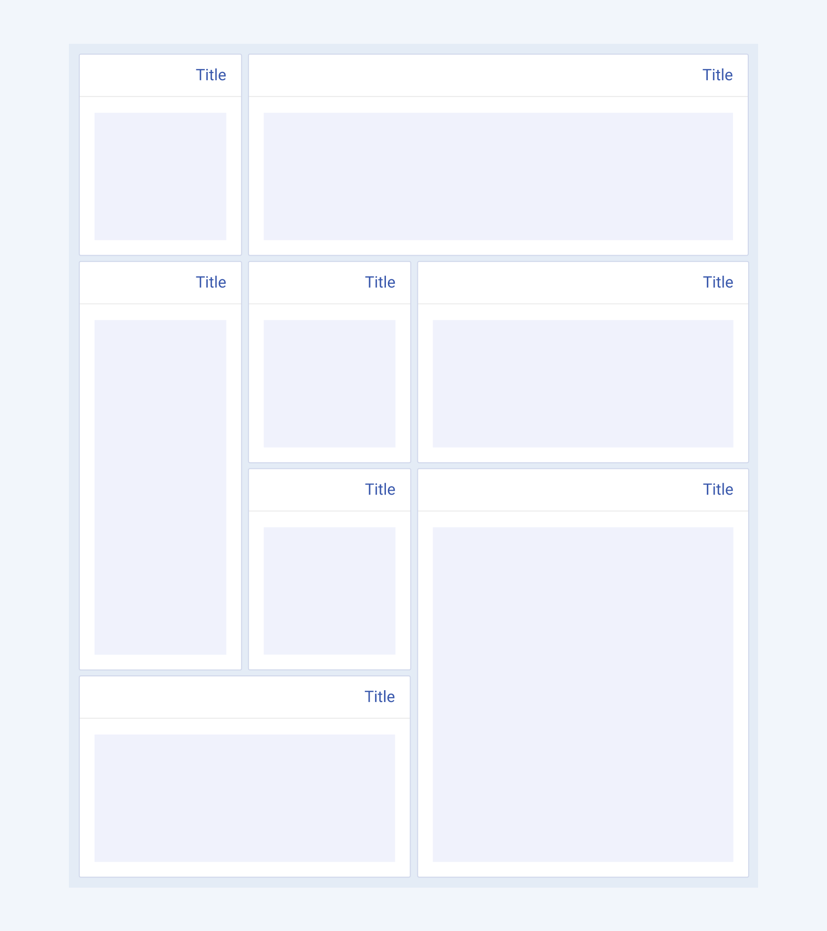 The Telerik and Kendo UI TileLayout component in a right-to-left scenario. The Telerik and Kendo UI TileLayout component showing the right-to-left option.