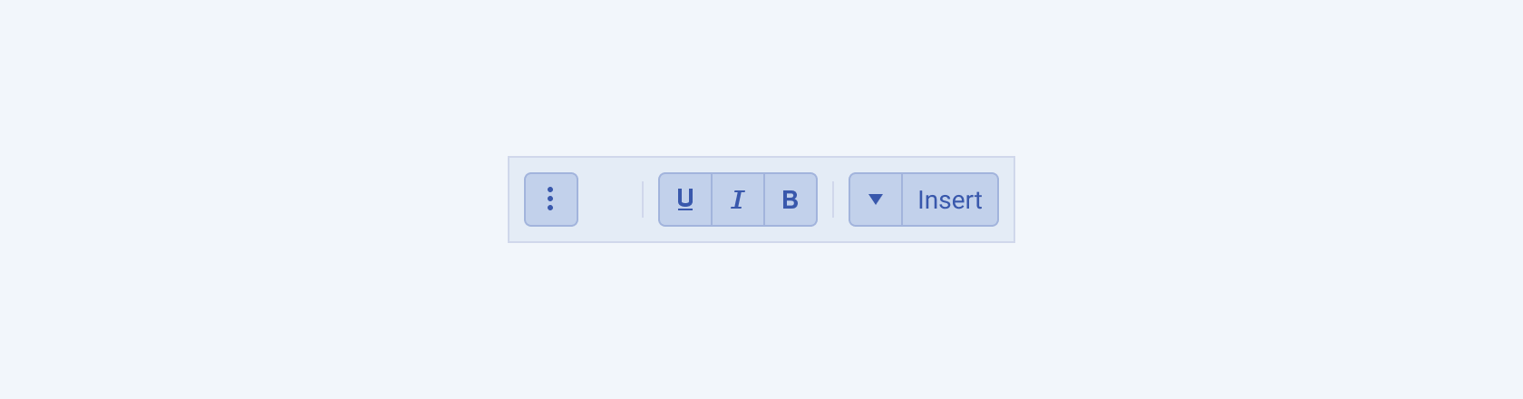 The Telerik and Kendo UI ToolBar in a right-to-left scenario. The Telerik and Kendo UI ToolBar component showing the right-to-left option.