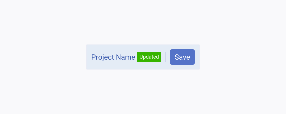 Use the available colors, sizes,and fill modes to distinguish the Telerik and Kendo UI Badge from the other components in the UI. A Telerik and Kendo UI Badge in a prominent color that differentiates the Badge from the Button inside the same container.