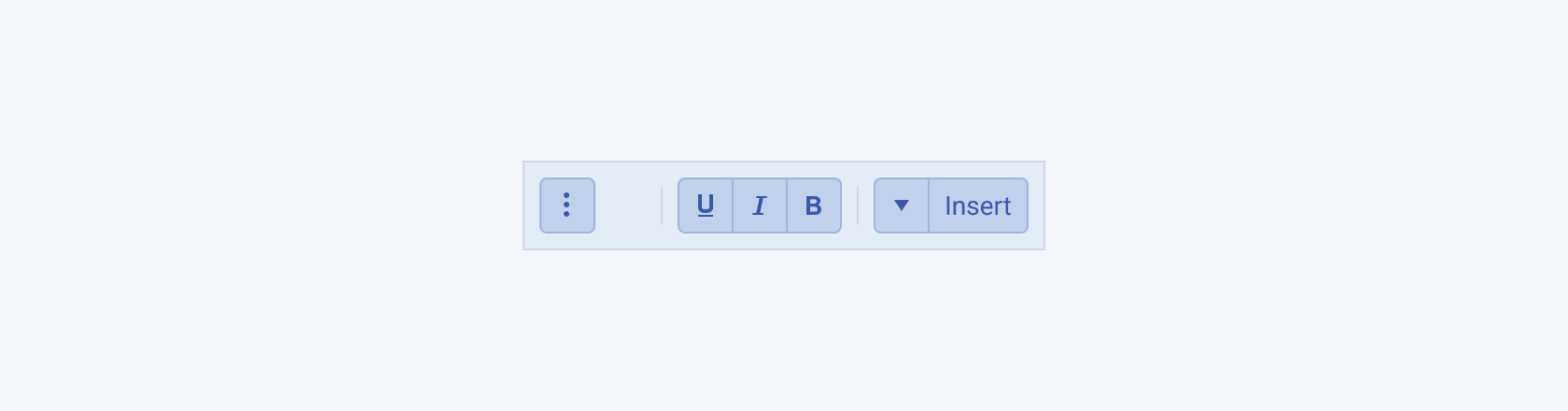 The Telerik and Kendo UI ToolBar in a right-to-left scenario. The Telerik and Kendo UI ToolBar component showing the right-to-left option.