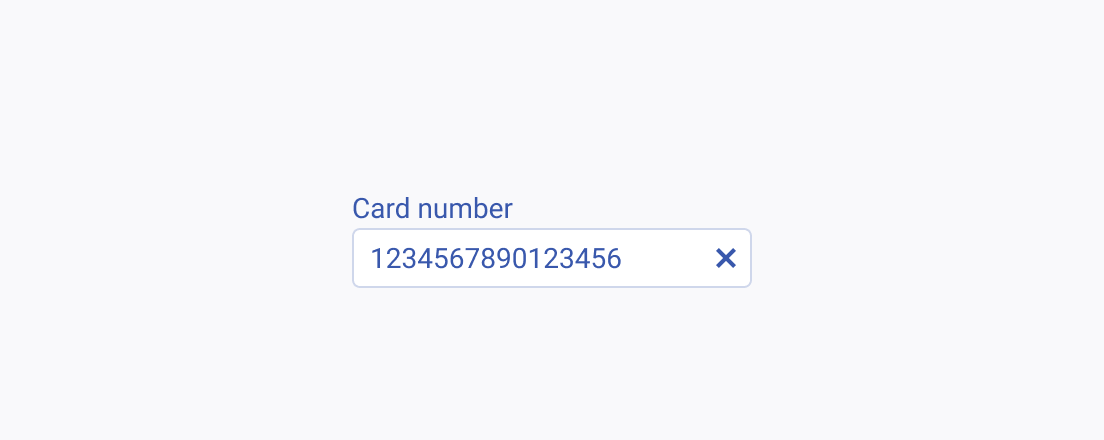 Do not make users spend extra time and efforts when typing in the required data in a Telerik and Kendo UI MaskedTextBox. A Telerik and Kendo UI MaskedTextBox showing a hint for them to explicitly type in the hyphens between every four digits of their credit card number.