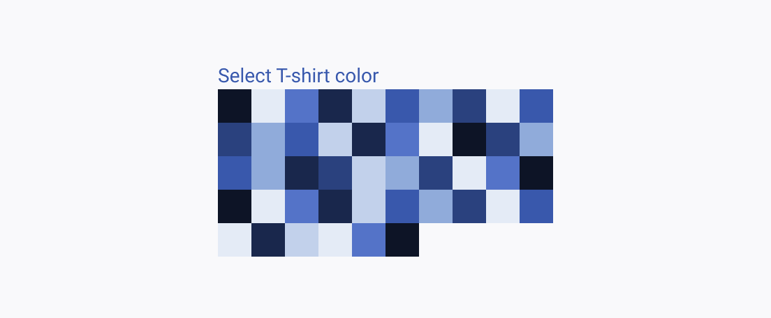 Don't use the Telerik and Kendo UI ColorPalette with an excessive amount of color options. An incorrectly used Telerik and Kendo UI ColorPalette providing an excessive amount of color options