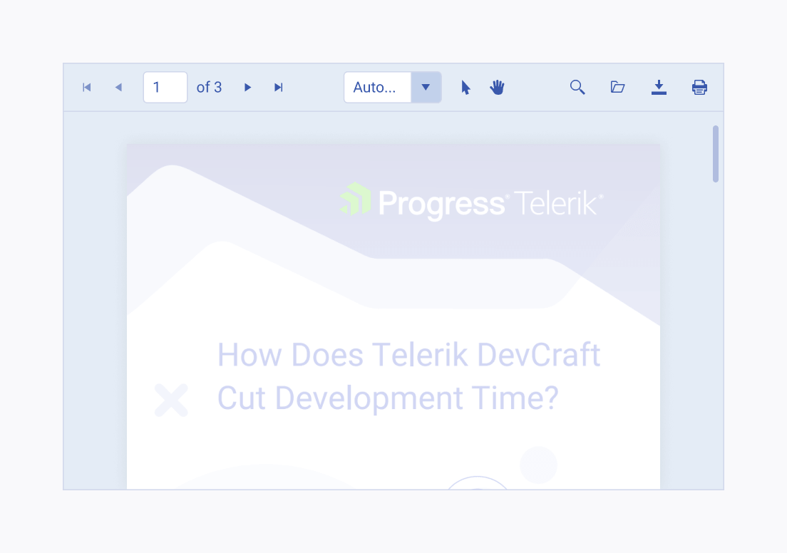 Use a canvas height that allows comfortable document viewing in the Telerik and Kendo UI PDFViewer. A Telerik and Kendo UI PDFViewer with sufficient canvas height