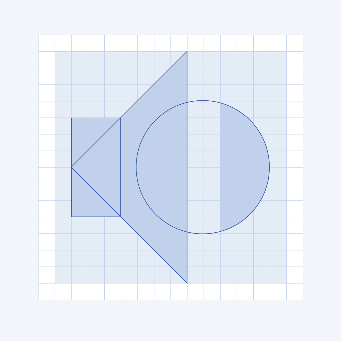 Using the style of the Telerik and Kendo UI component icon system. An image that demonstrates the style of the Telerik and Kendo UI components icons system.