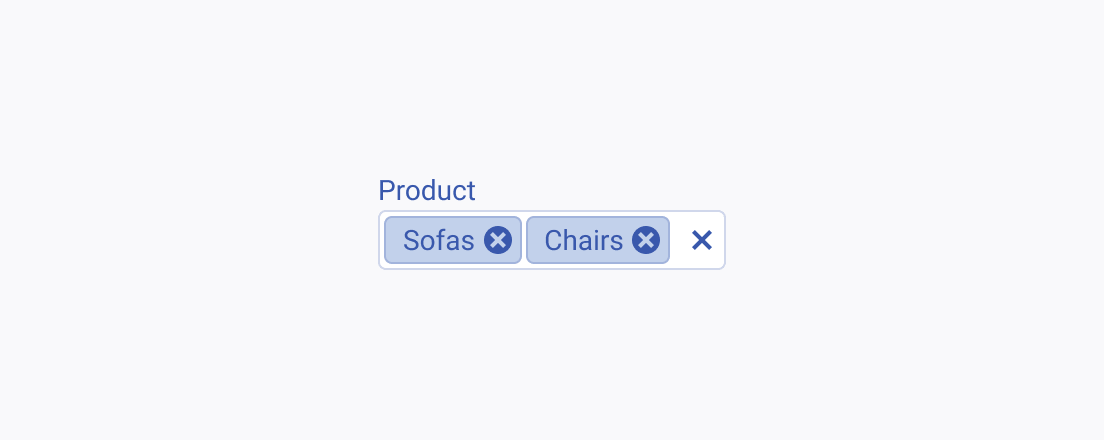 Use concise labels for the Telerik and Kendo UI MultiSelectTree. A Telerik and Kendo UI MultiSelectTree component with a label
