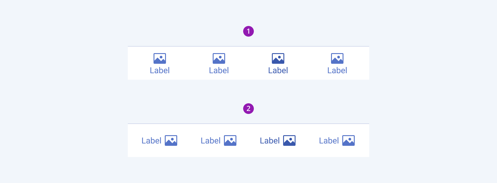 components bottomnavigation rtl