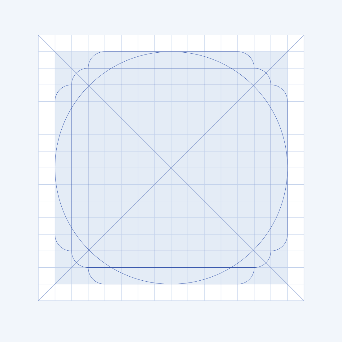 Using the geometric presets in the Telerik and Kendo UI component icon system. An image with geometric presets used in the Telerik and Kendo UI components icons system.