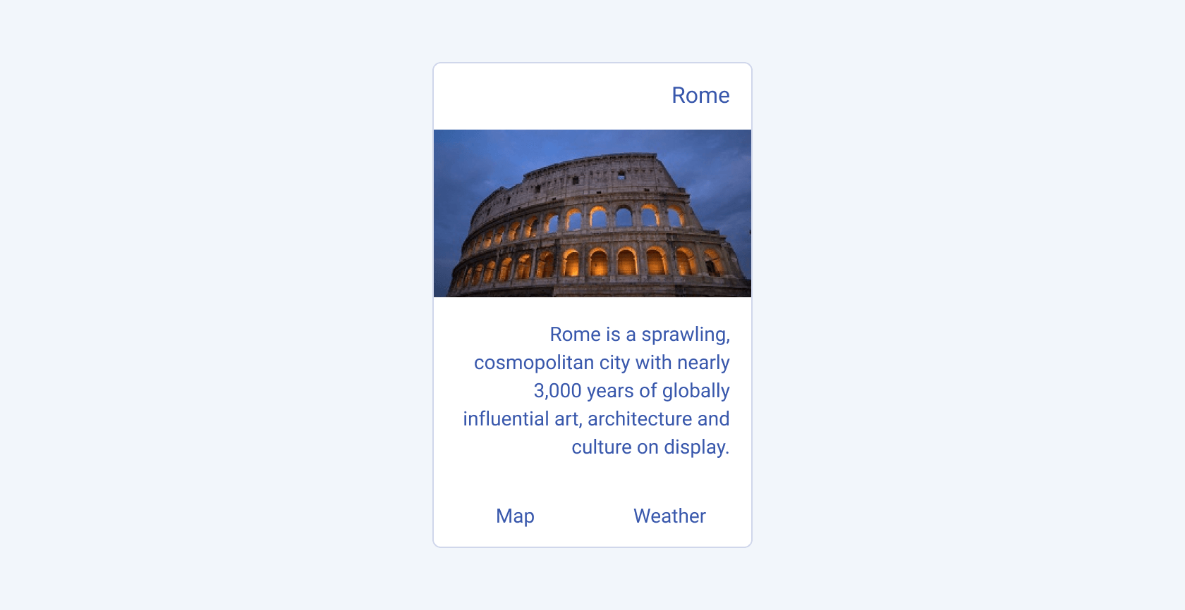 The Telerik and Kendo UI Card component showing the right-to-left option.